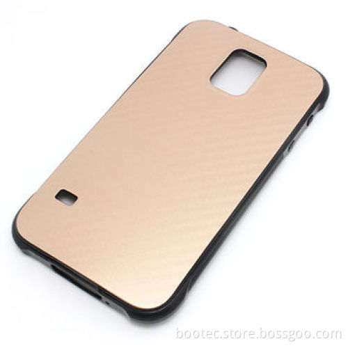TPU protective cases for Samsung Galaxy S5, carbon design, black, golden, white